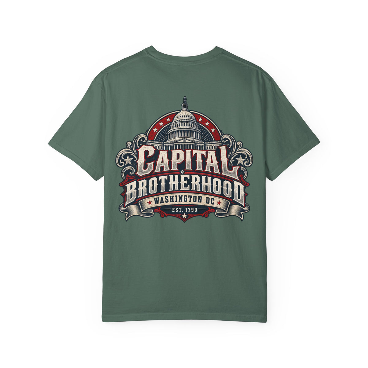 Washington DC Capital Brotherhood Unisex Comfort Color 1717 Streetwear Graphic Tee