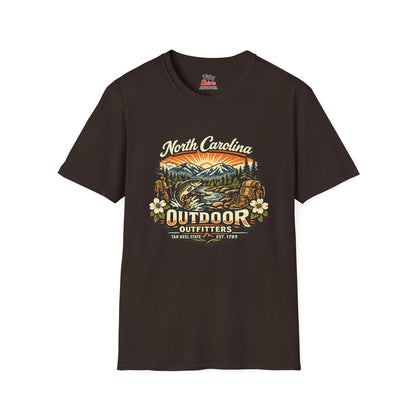 North Carolina Outdoor Outfitters Unisex Softstyle T Shirt State Pride Graphic Tee Collections FS03