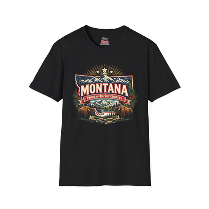 Montana State Pride Unisex Softstyle T Shirt State Pride Graphic Tee Collections FS03