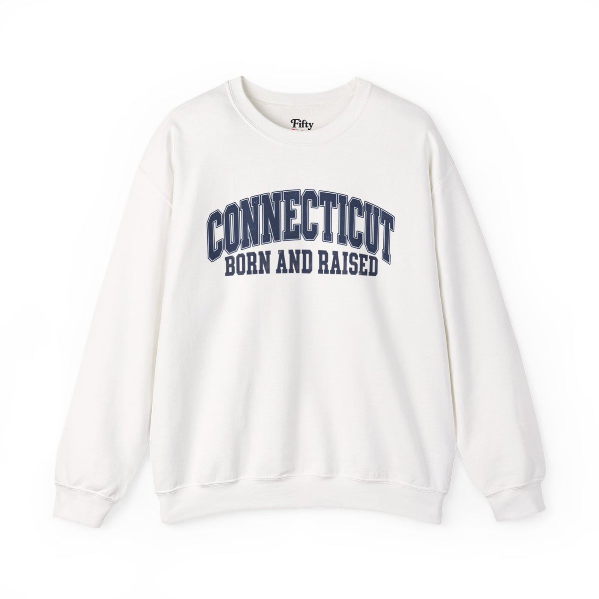 Connecticut Born and Raised Vintage Athletic Heritage Unisex Sweatshirt Graphic