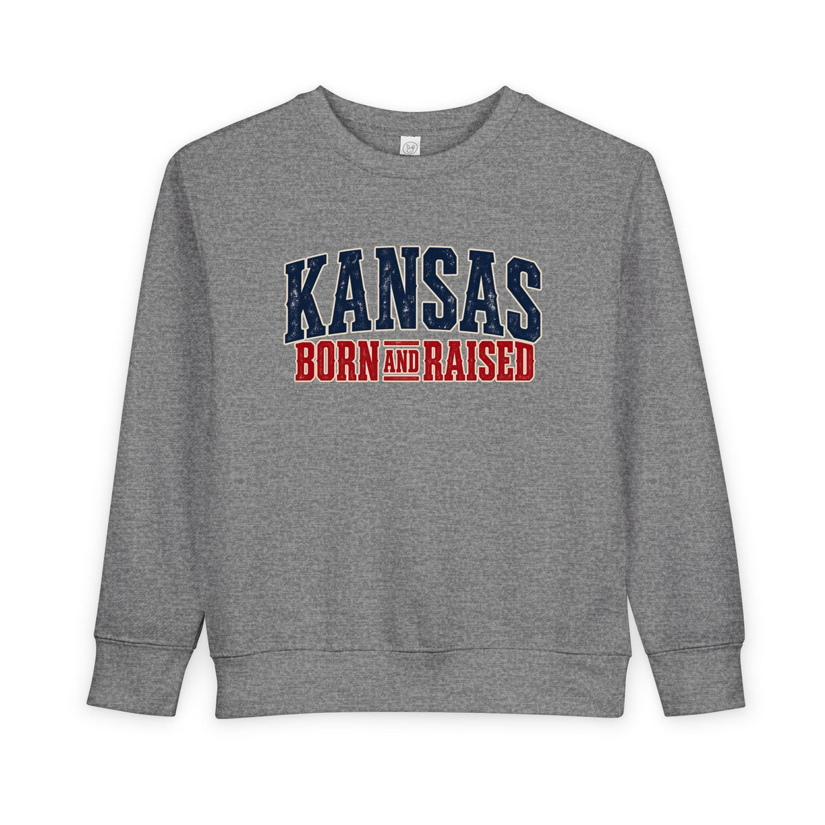 Kansas Born and Raised Western Heritage Unisex Toddler Sweatshirt