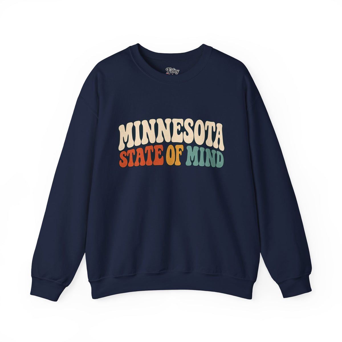 Minnesota State of Mind Unisex Crewneck Sweatshirt State Name Graphic