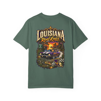 Louisiana Bayou Road Kings Unisex Comfort Color 1717 Streetwear Graphic Tee
