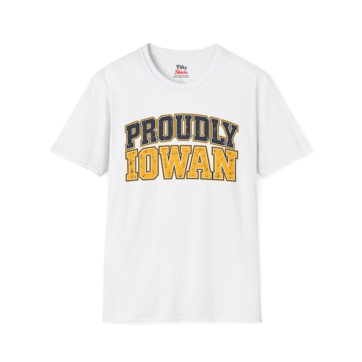 Proudly Iowan Iowa Unisex Softstyle T Shirt State Name Graphic Tee