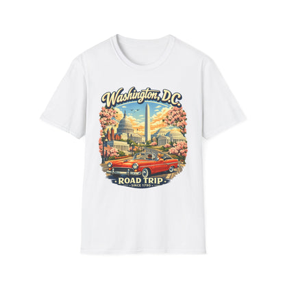 Washington D.C. Road Trip Unisex Softstyle T Shirt State Pride Graphic Tee Collections FS03