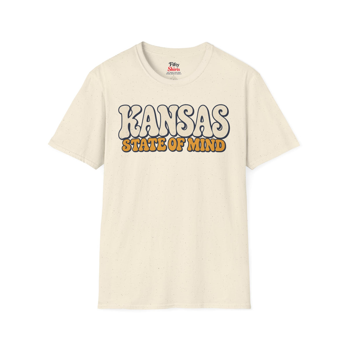 Kansas State of Mind Unisex Softstyle T Shirt State Name Graphic Tee
