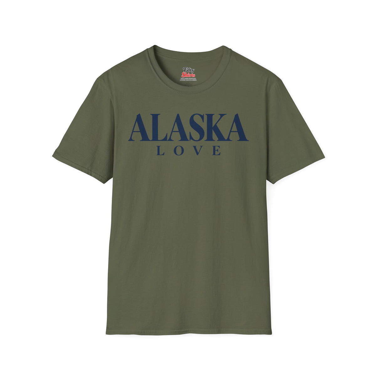 Alaska Love Unisex Softstyle T Shirt State Name Graphic Tee