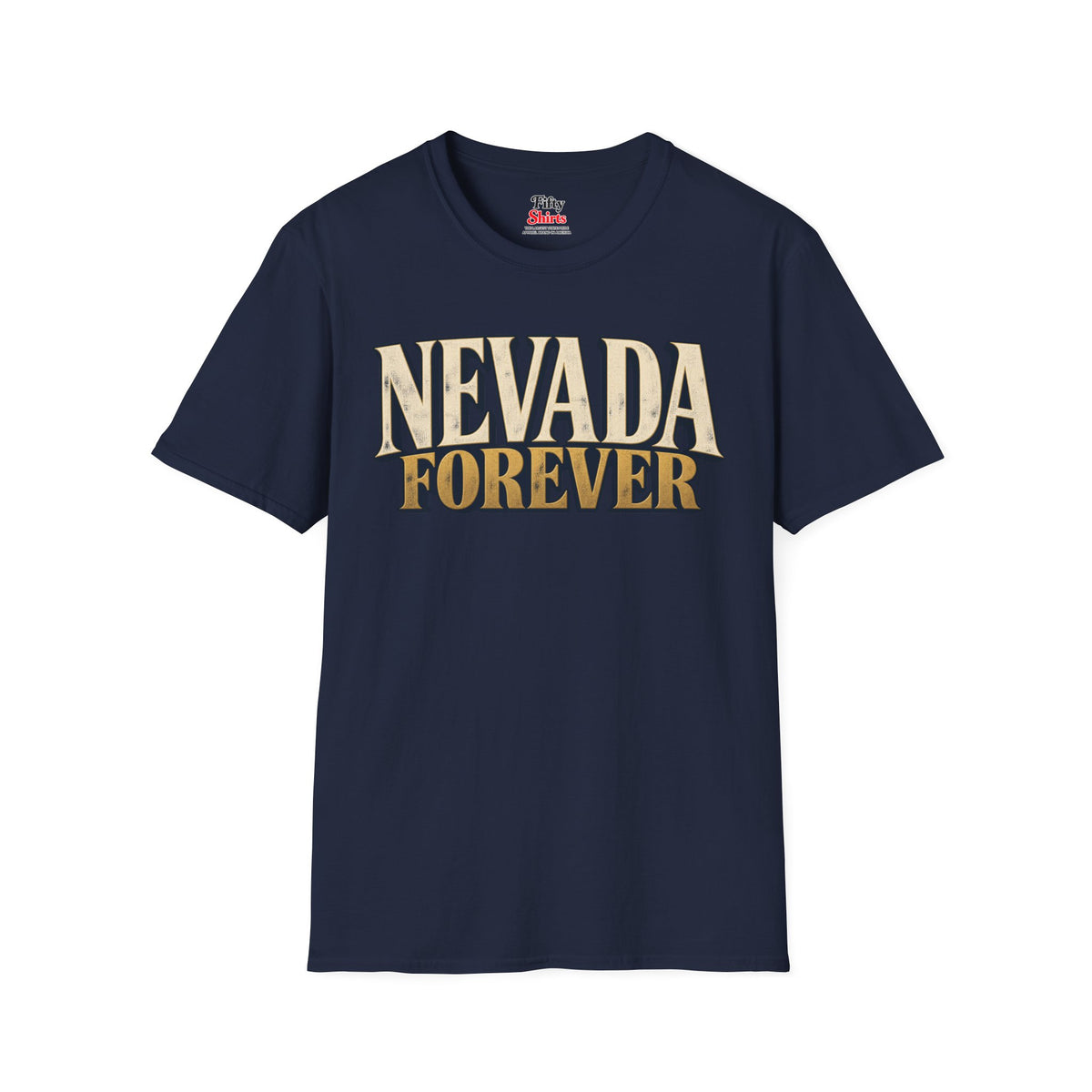 Nevada Forever Unisex Softstyle T Shirt State Name Graphic Tee