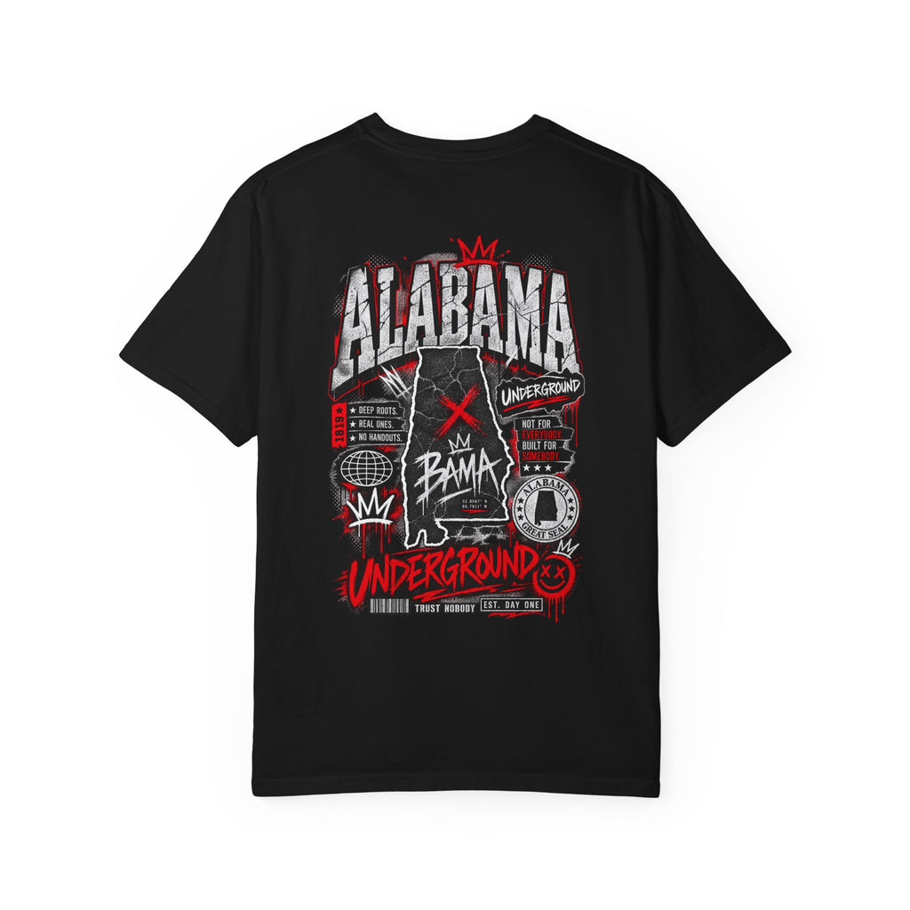 Alabama Underground Unisex Comfort Color 1717 Streetwear Graphic Tee