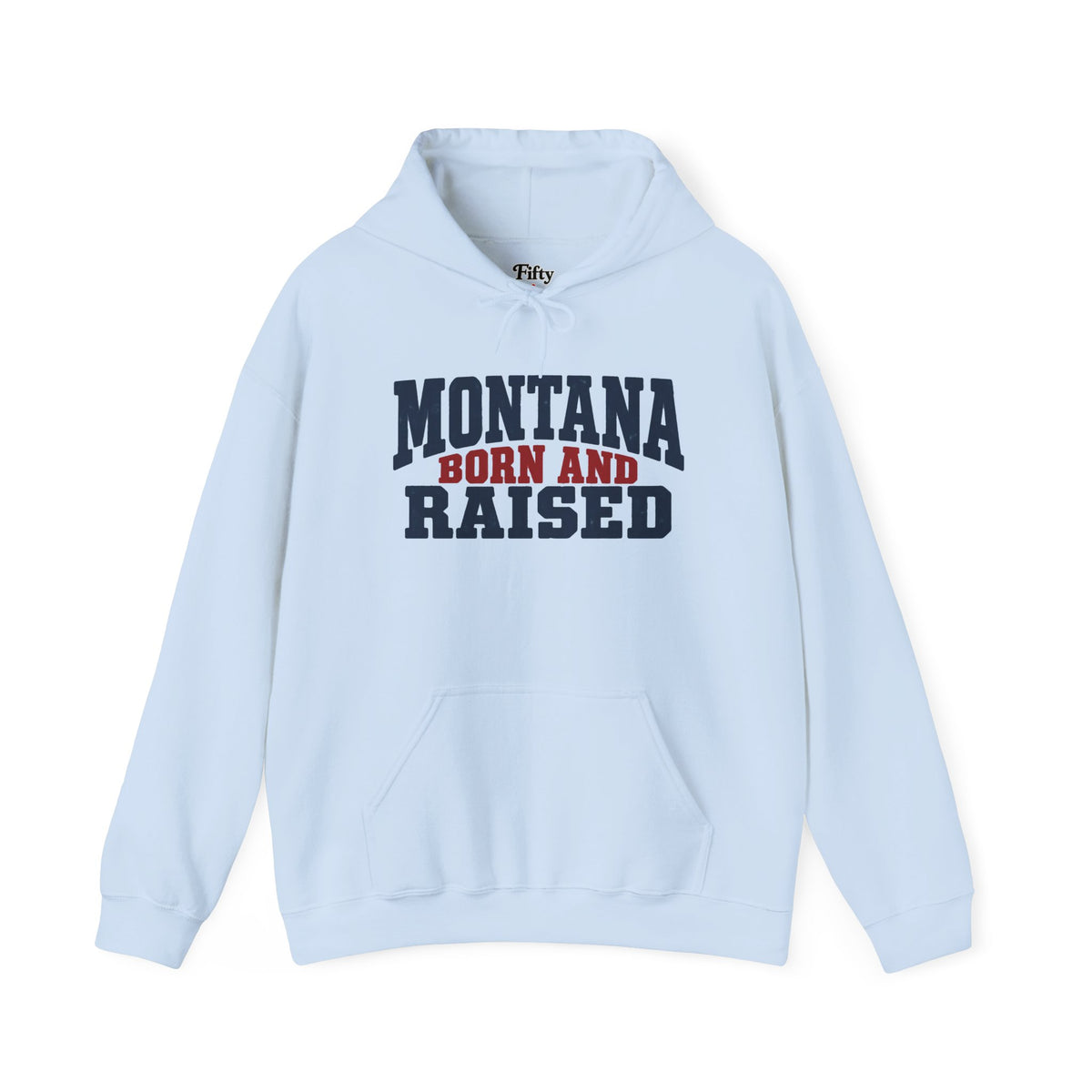 Montana Born and Raised Rustic Workwear Unisex Hoodie Graphic