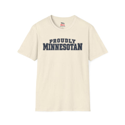Proudly Minnesotan Unisex Softstyle T Shirt State Name Graphic Tee