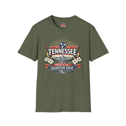 Tennessee State Pride Unisex Softstyle T Shirt State Pride Graphic Tee Collections FS03