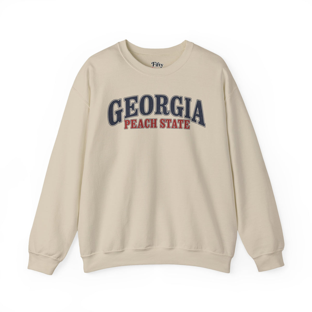 Georgia Peach State Unisex Crewneck Sweatshirt State Name Graphic