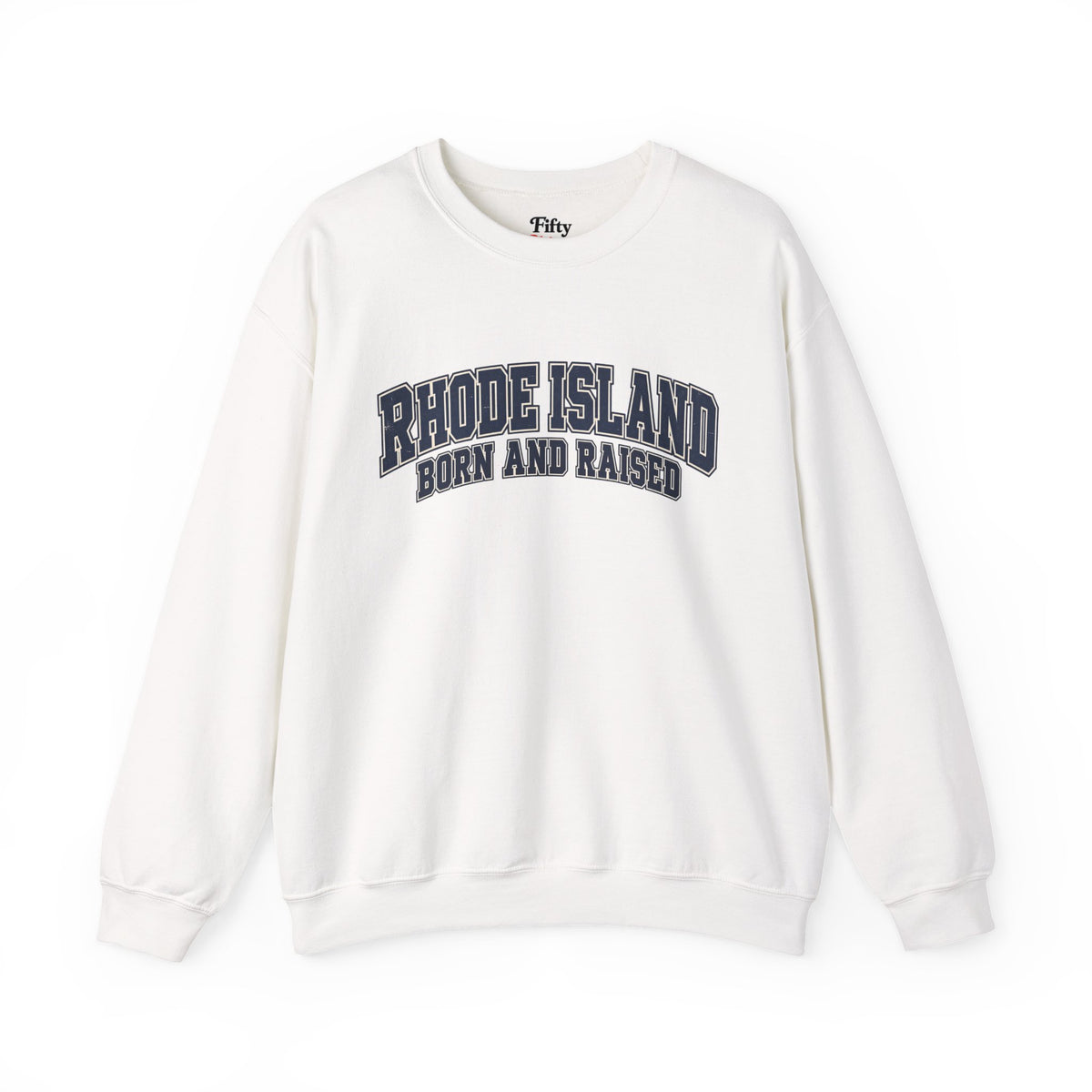 Rhode Island Born and Raised Old-School Athletic Unisex Sweatshirt Graphic