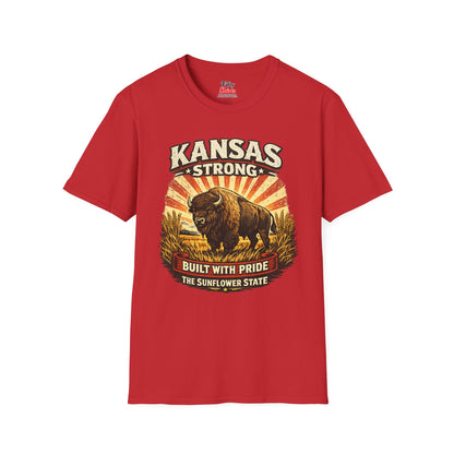 Kansas Strong Unisex Softstyle T Shirt State Pride Graphic Tee Collections FS03