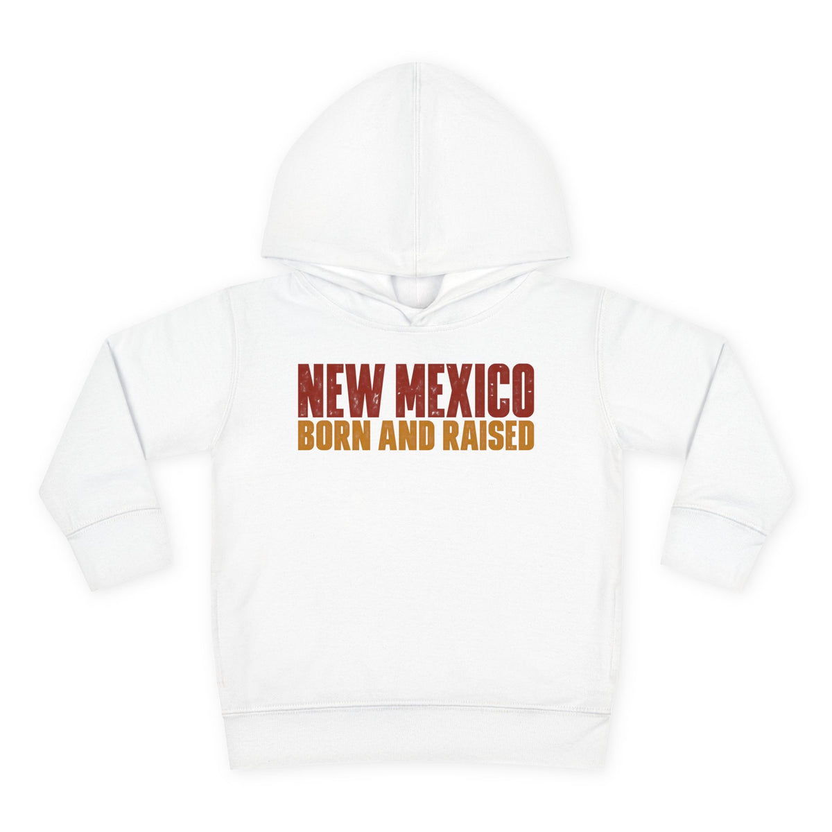 New Mexico Born and Raised Minimal Vintage Unisex Toddler Pullover Fleece Hoodie