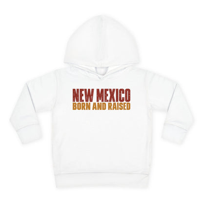 New Mexico Born and Raised Minimal Vintage Unisex Toddler Pullover Fleece Hoodie