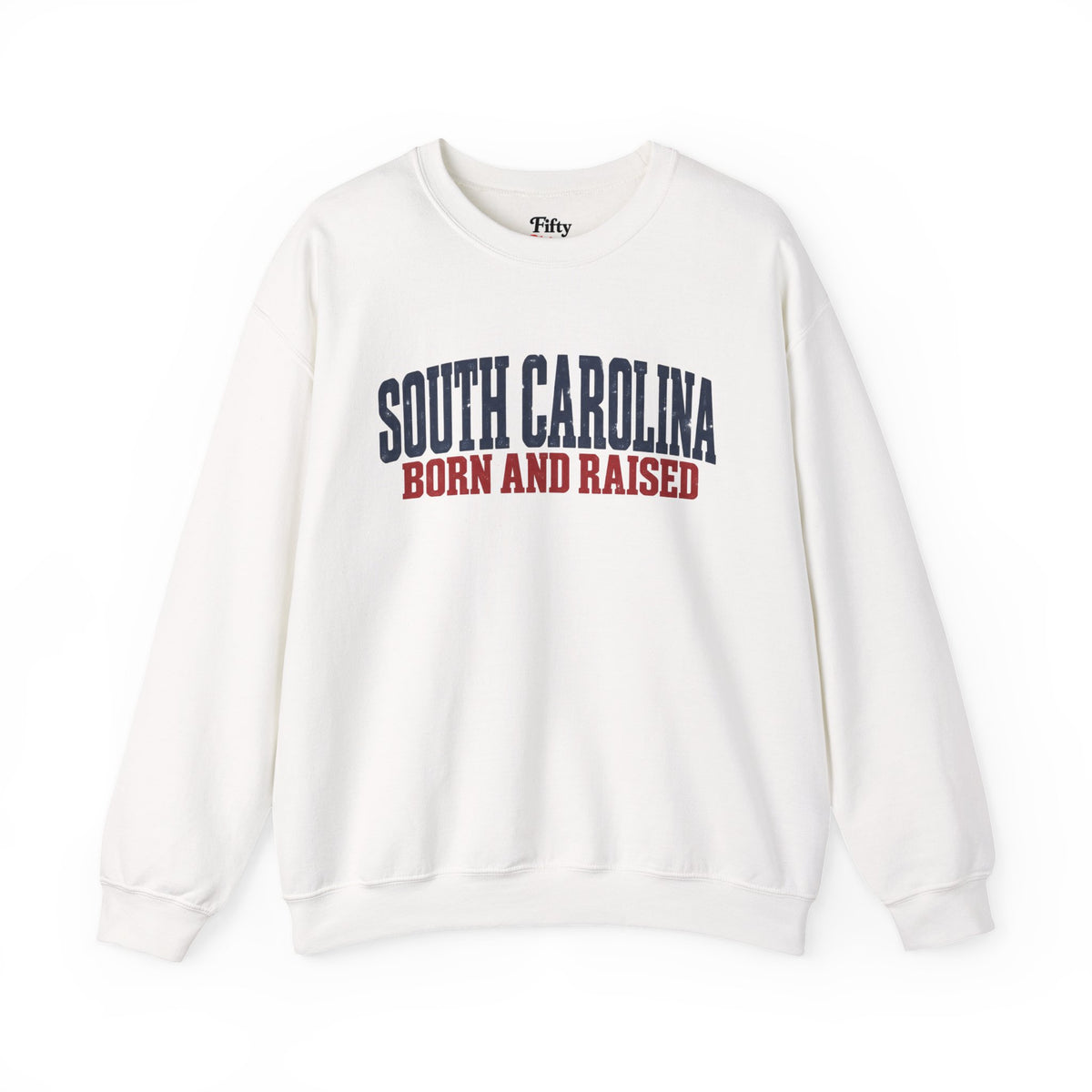 South Carolina Born and Raised Minimal Heritage Unisex Sweatshirt Graphic