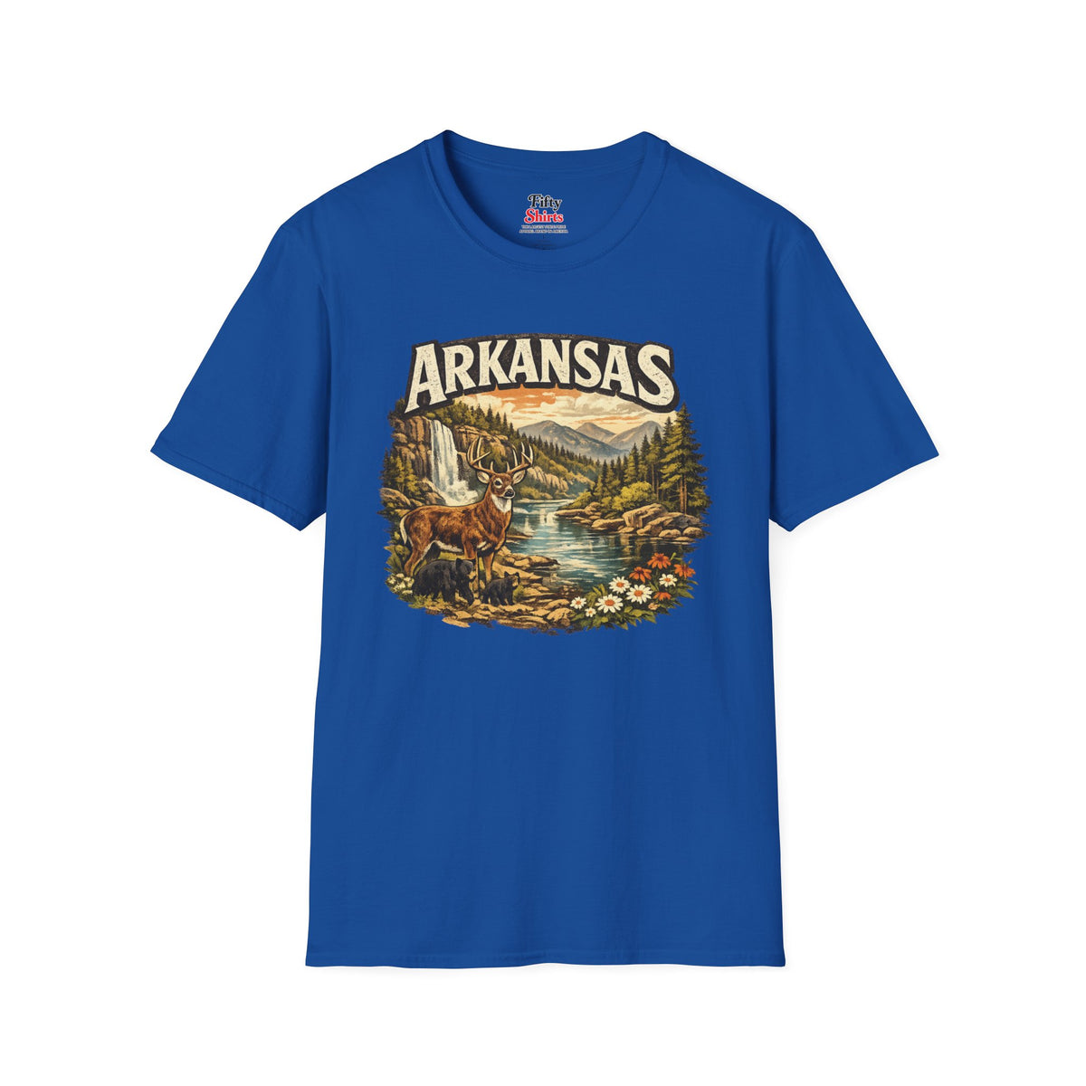 Arkansas Wildlife Unisex Softstyle T Shirt State Pride Graphic Tee Collections FS03