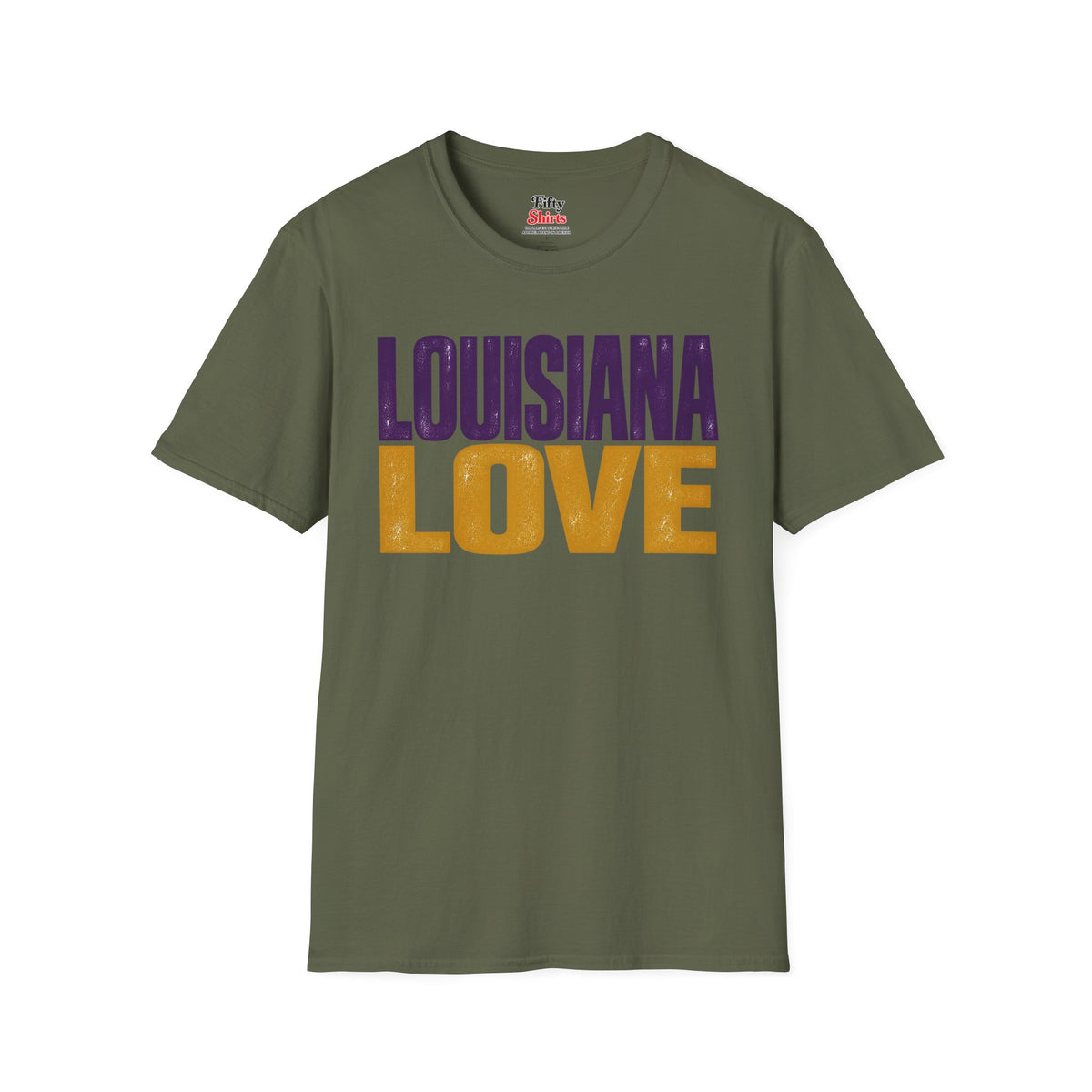 Louisiana Love Unisex Softstyle T Shirt State Name Graphic Tee