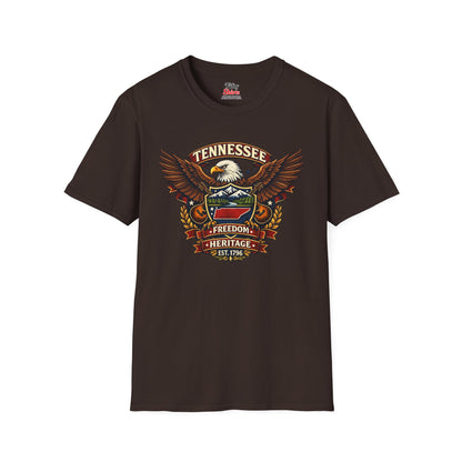 Tennessee Americana Eagle Unisex Softstyle T Shirt State Pride Graphic Tee Collections FS03