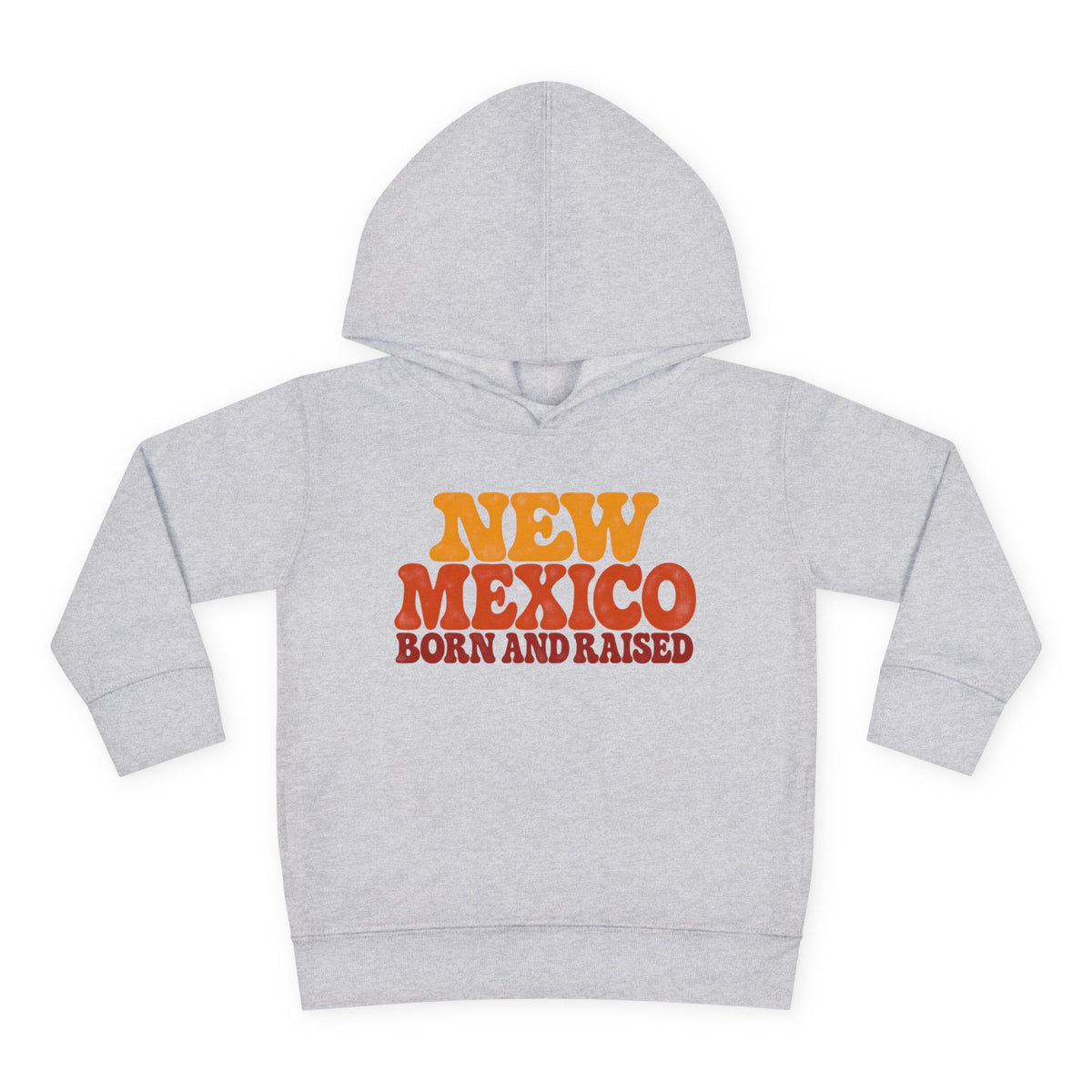 New Mexico Born and Raised 1970s Retro Unisex Toddler Pullover Fleece Hoodie