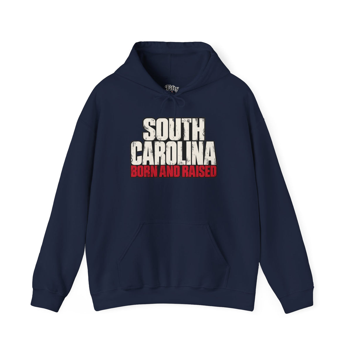 South Carolina Born and Raised Southern Streetwear Unisex Hoodie Graphic