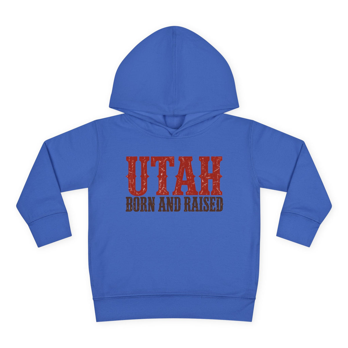 Utah Born and Raised Western Heritage Unisex Toddler Pullover Fleece Hoodie