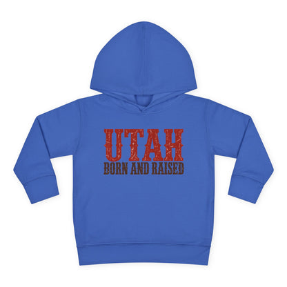 Utah Born and Raised Western Heritage Unisex Toddler Pullover Fleece Hoodie