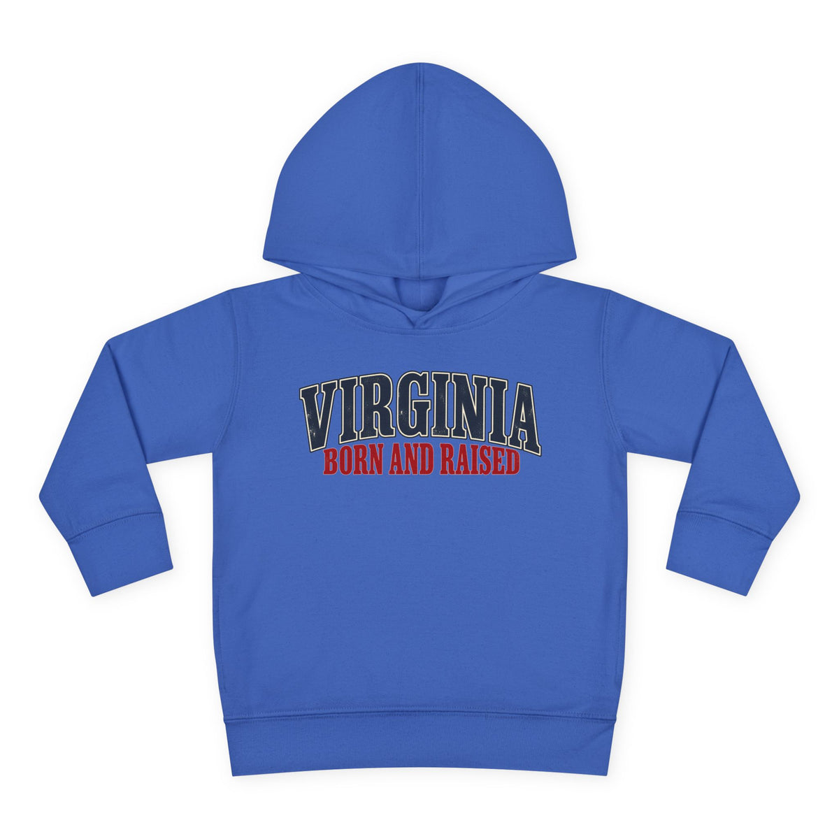 Virginia Born and Raised Southern Heritage Unisex Toddler Pullover Fleece Hoodie