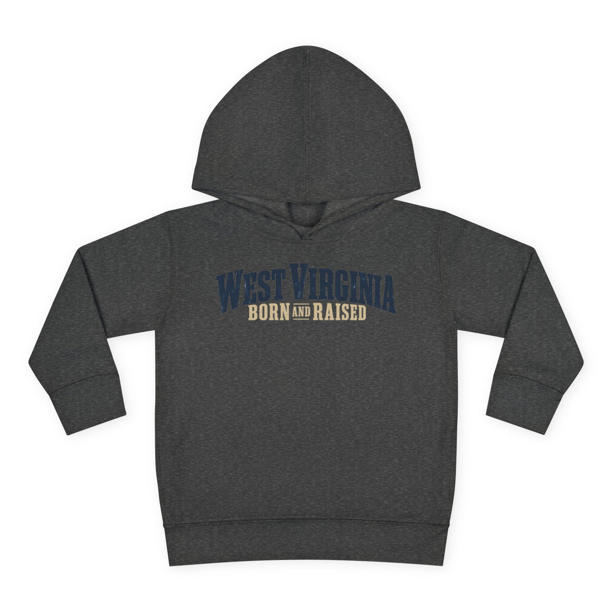 West Virginia Born and Raised Southern Heritage Unisex Toddler Pullover Fleece Hoodie