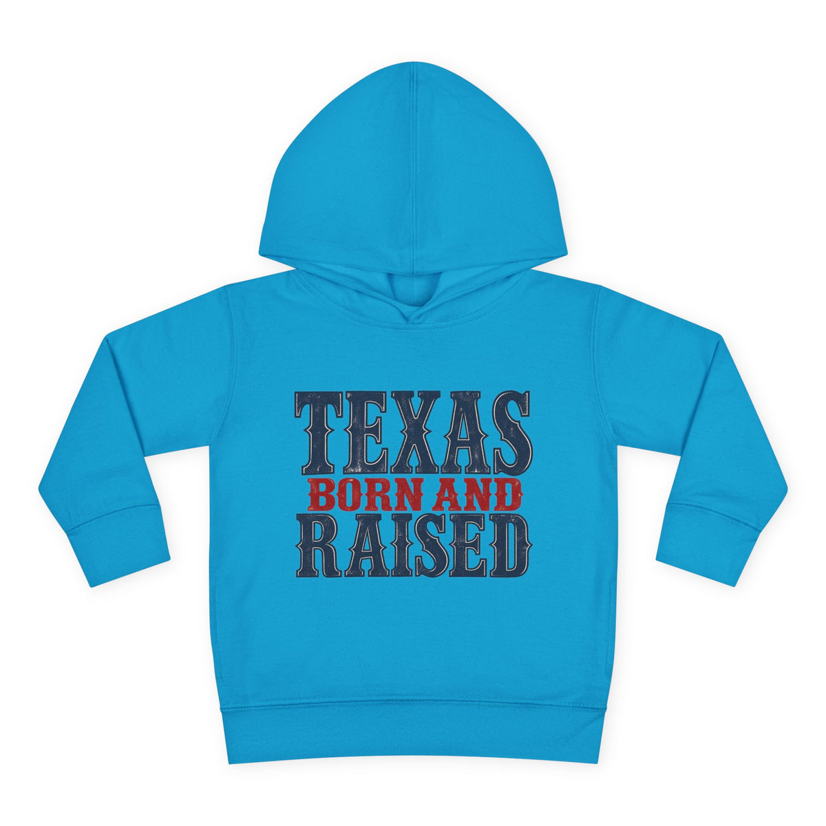 Texas Born and Raised Classic Heritage Unisex Toddler Pullover Fleece Hoodie