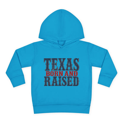 Texas Born and Raised Classic Heritage Unisex Toddler Pullover Fleece Hoodie