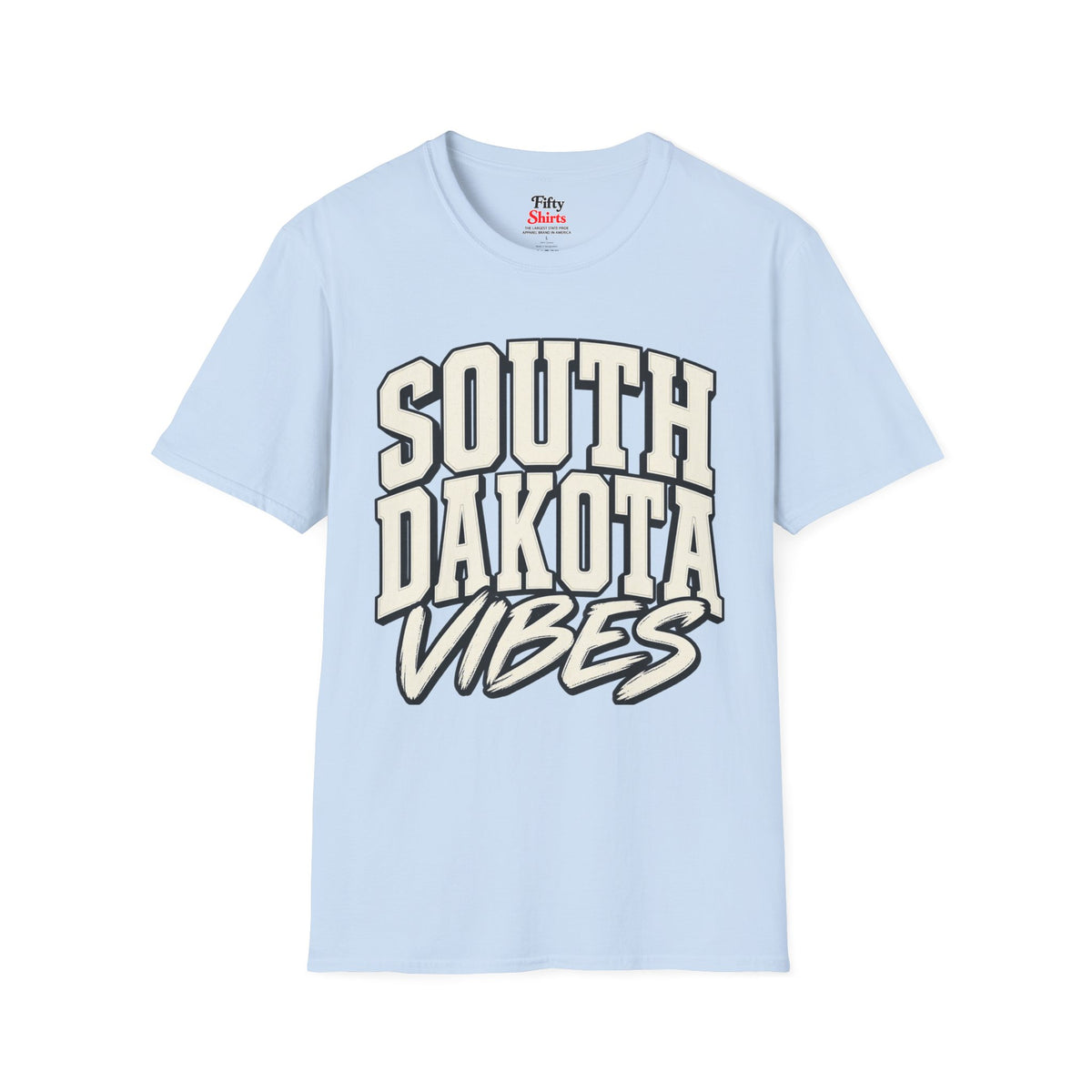 South Dakota Vibes Unisex Softstyle T Shirt State Name Graphic Tee