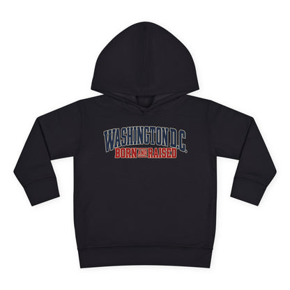 Washington DC Born and Raised Premium East Coast Unisex Toddler Pullover Fleece Hoodie
