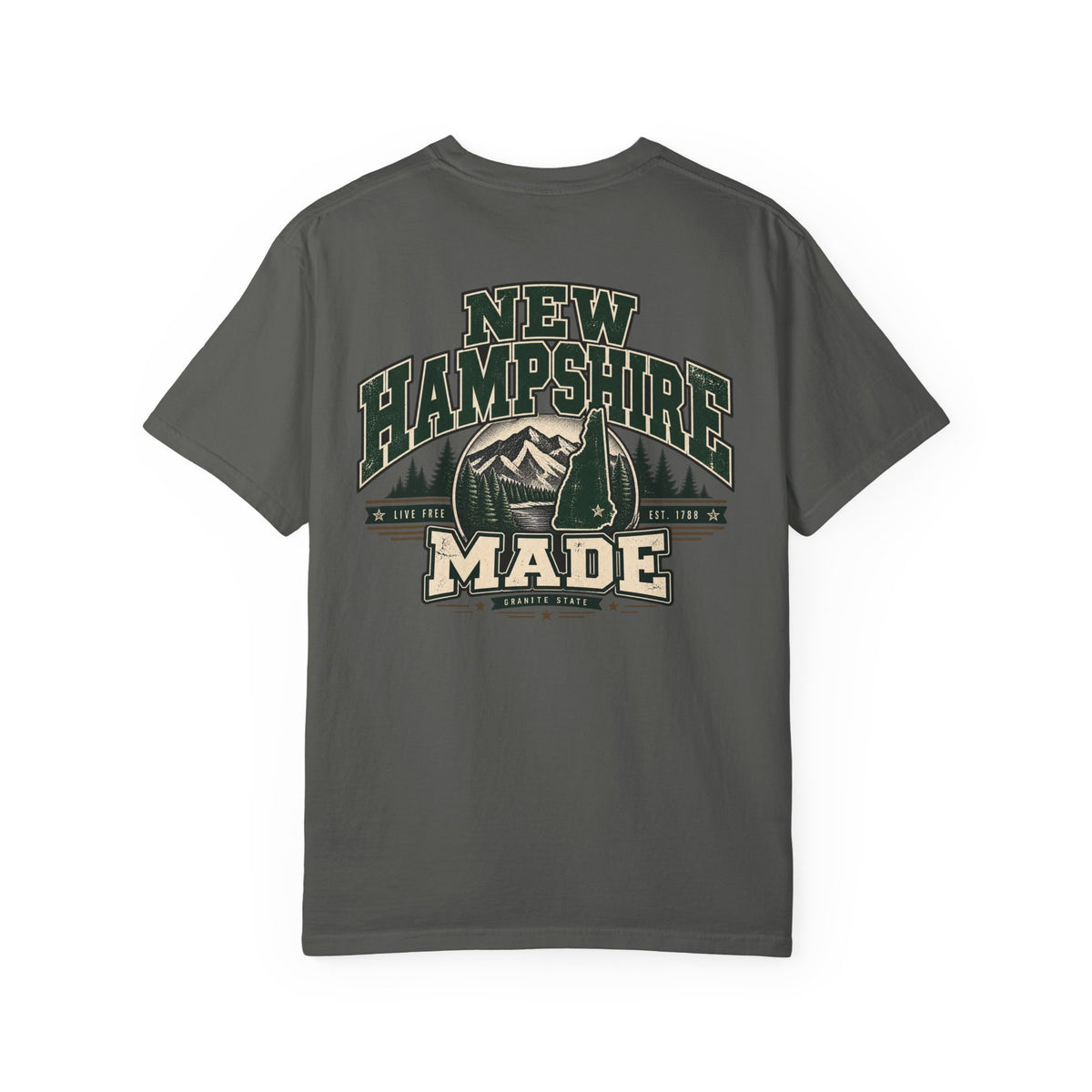 New Hampshire Made Unisex Comfort Color 1717 Streetwear Graphic Tee