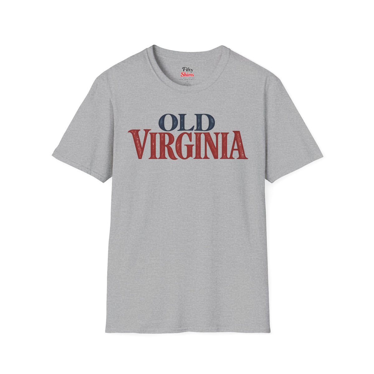 Old Virginia Unisex Softstyle T Shirt State Name Graphic Tee
