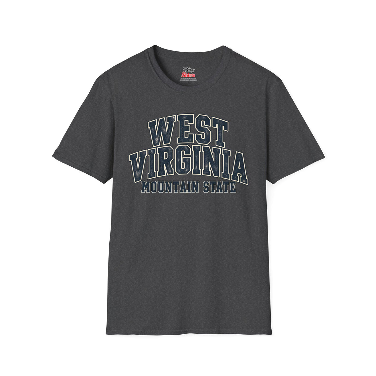 West Virginia Mountain State Unisex Softstyle T Shirt State Name Graphic Tee