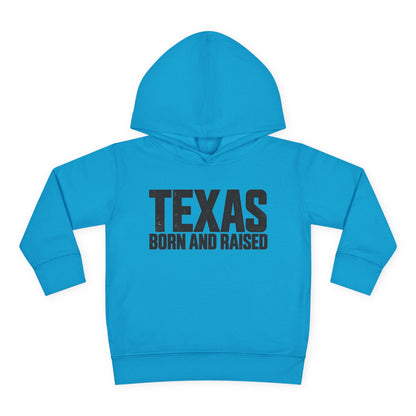 Texas Born and Raised Modern Minimal Unisex Toddler Pullover Fleece Hoodie