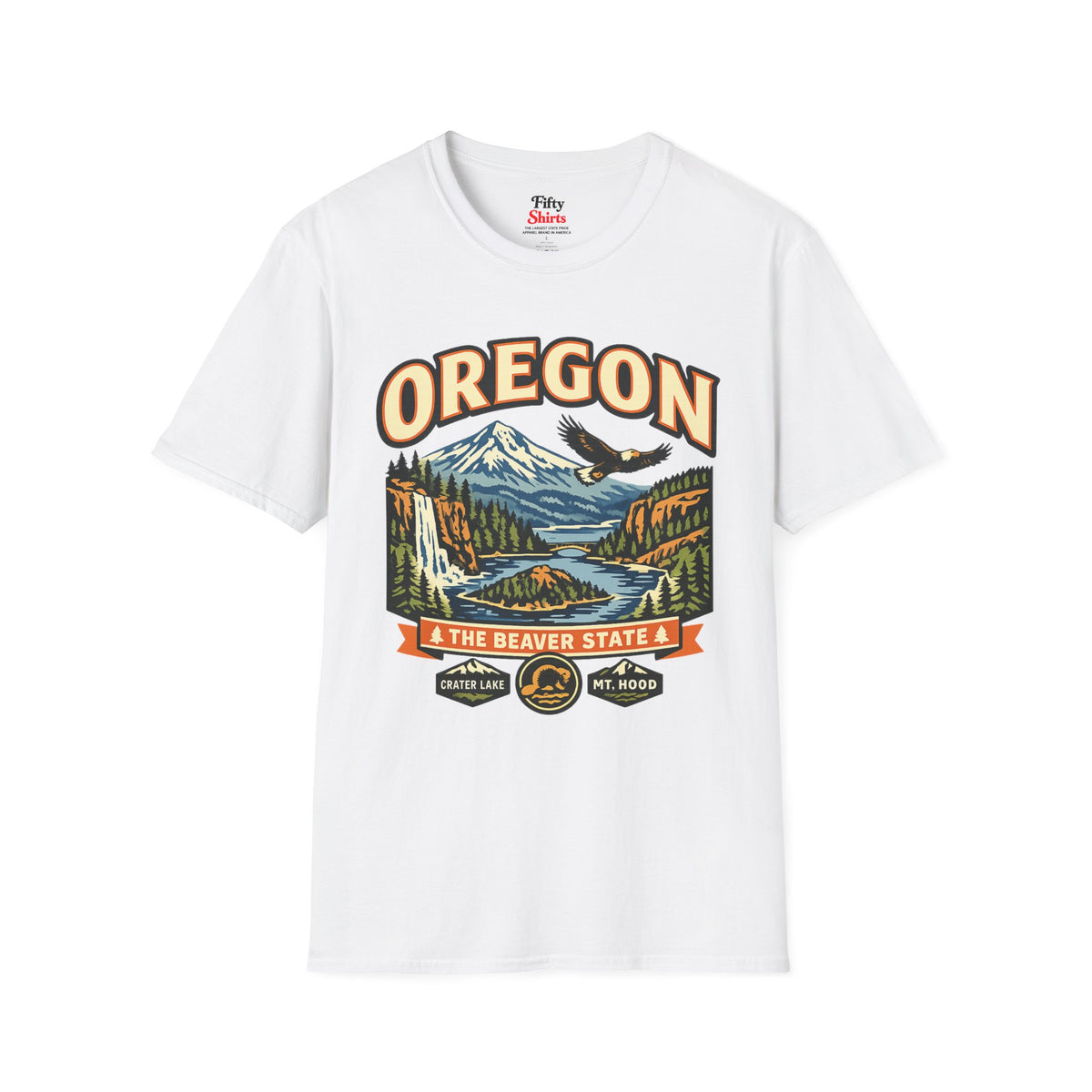Oregon Beaver State Adventure Unisex Softstyle T Shirt State Pride Graphic Tee Collections FS03