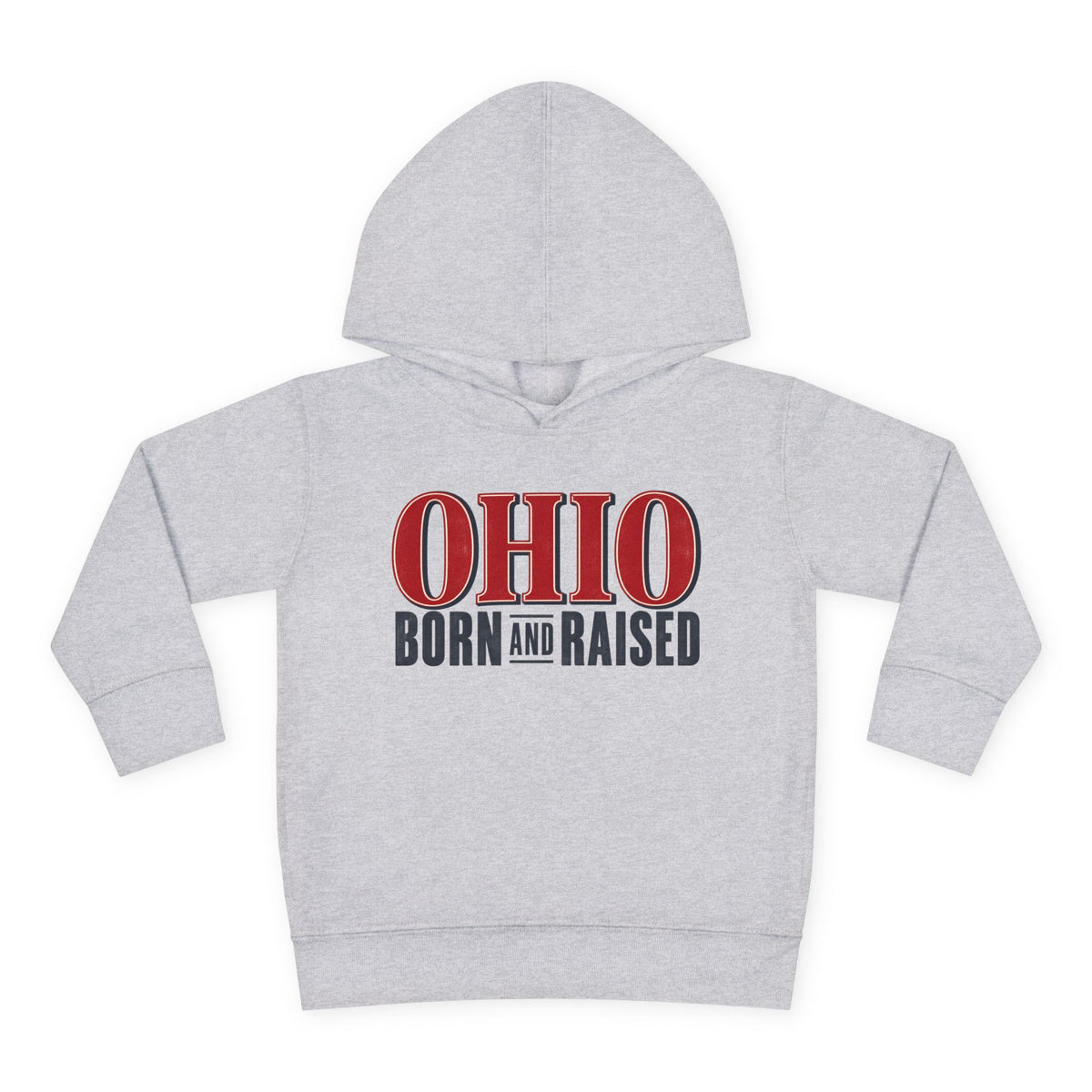 Ohio Born and Raised Premium Heritage Unisex Toddler Pullover Fleece Hoodie