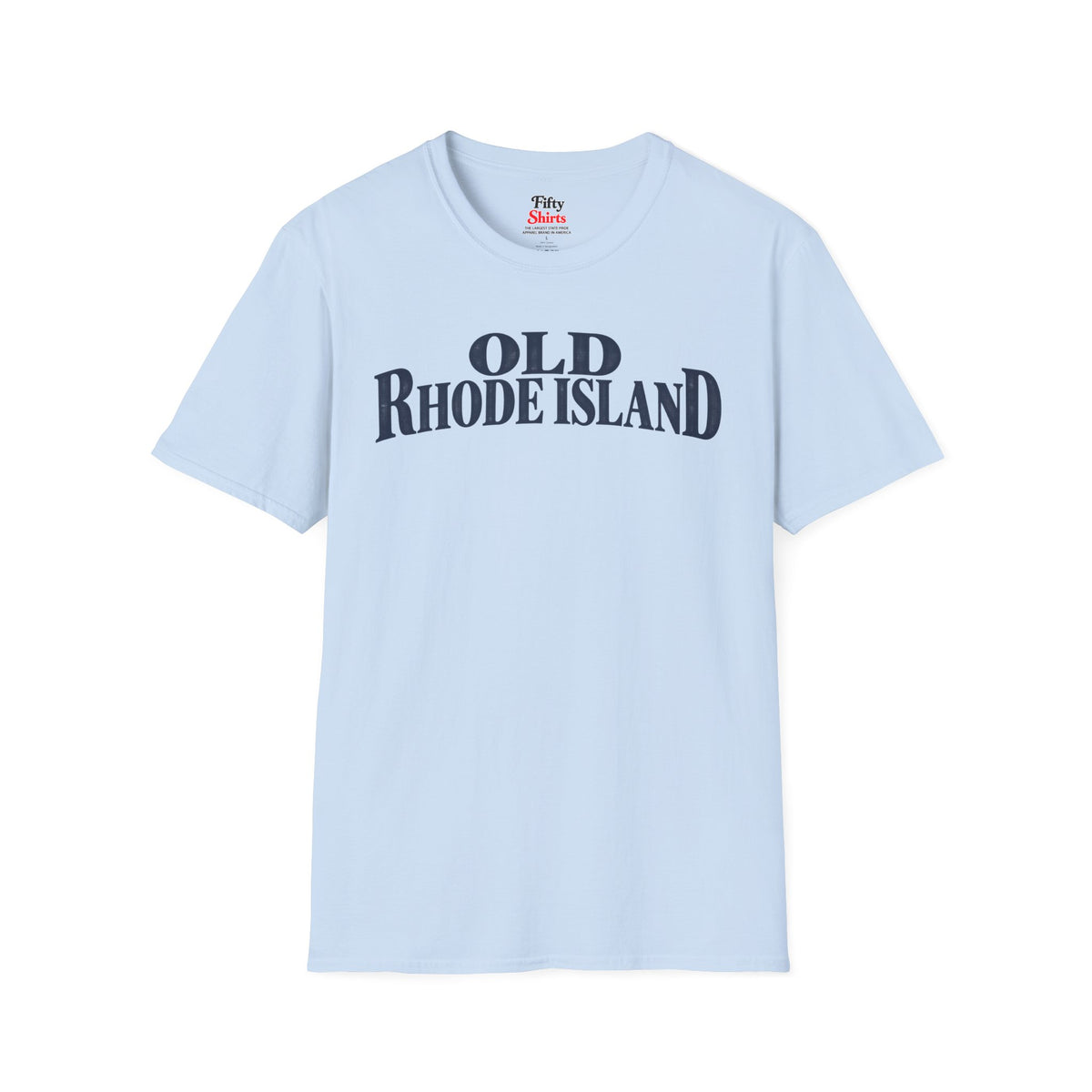 Old Rhode Island Unisex Softstyle T Shirt State Name Graphic Tee