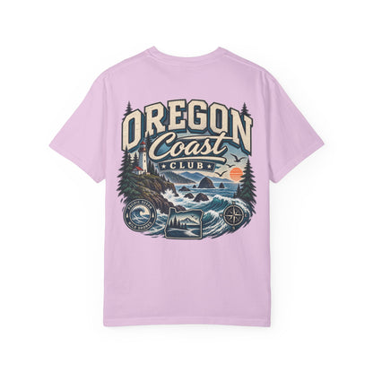 Oregon Coast Club Unisex Comfort Color 1717 Streetwear Graphic Tee