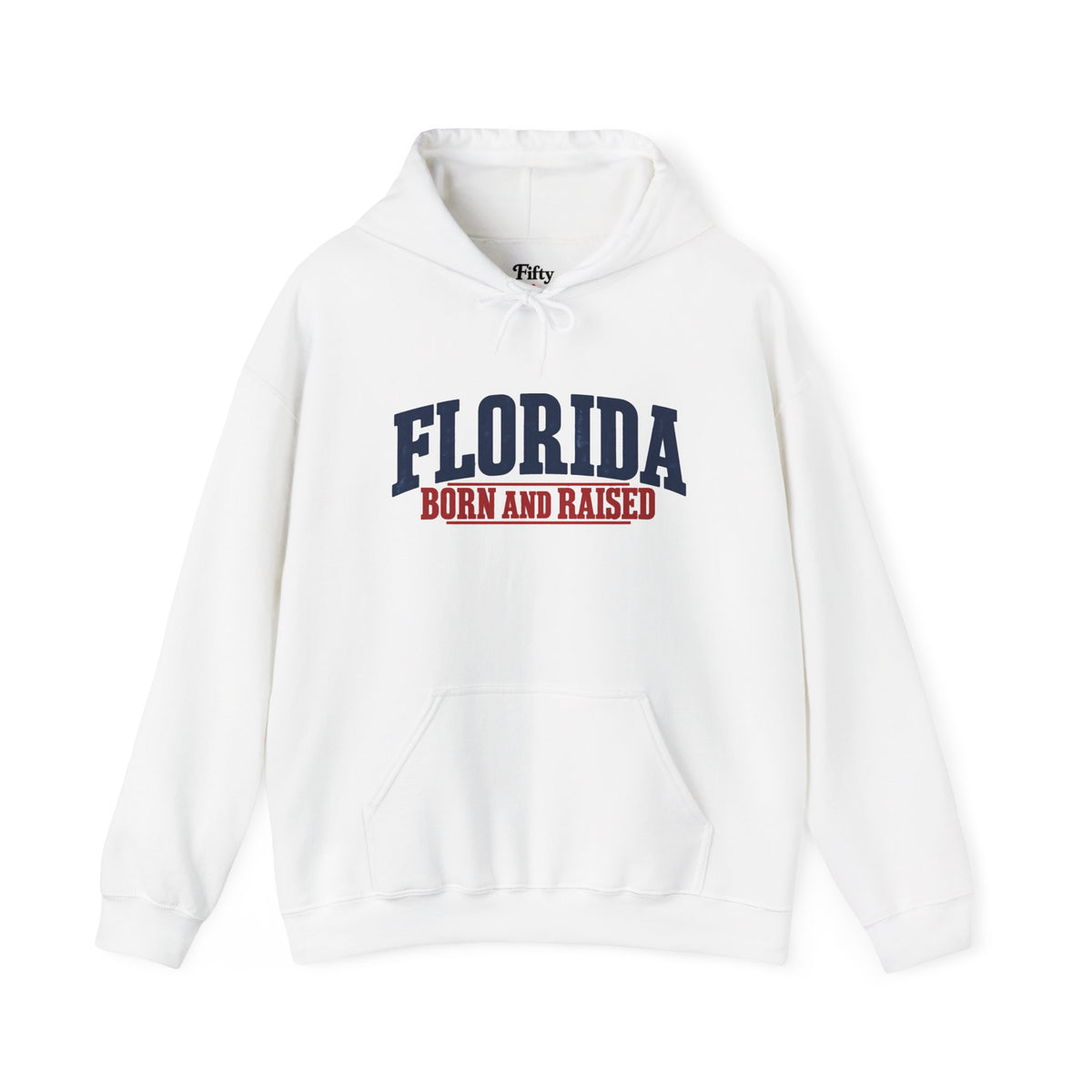 Florida Born and Raised Classic Americana Unisex Hoodie Graphic
