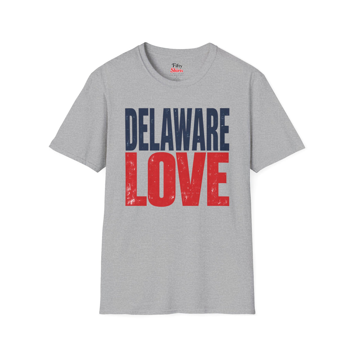 Delaware Love Unisex Softstyle T Shirt State Name Graphic Tee