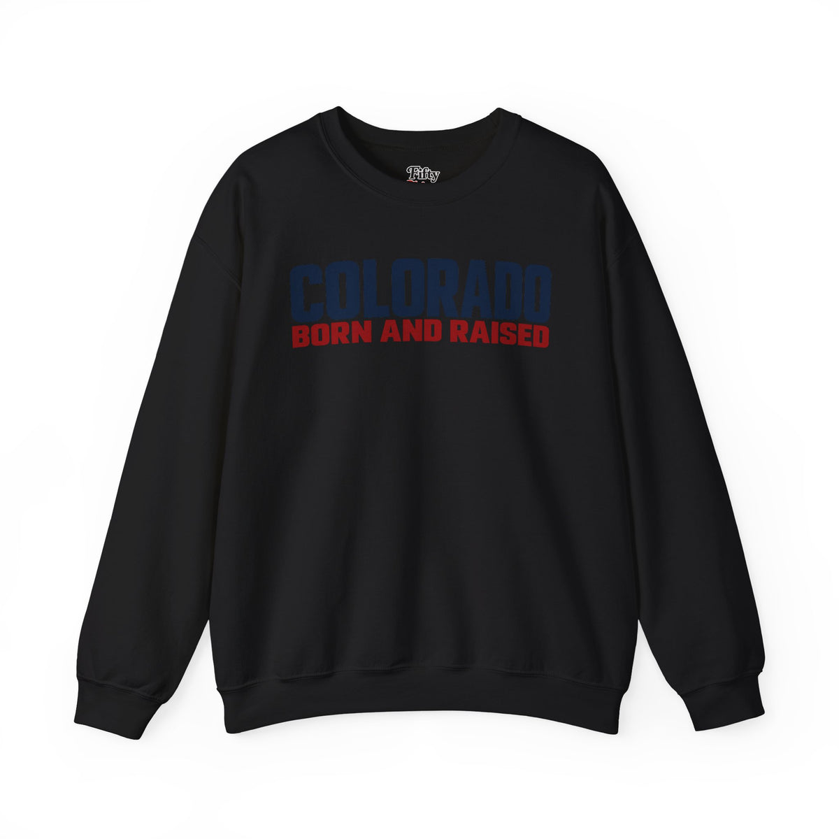 Colorado Born and Raised Minimal Modern Unisex Sweatshirt Graphic
