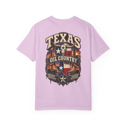 Texas Oil Country Unisex Comfort Color 1717 Streetwear Graphic Tee