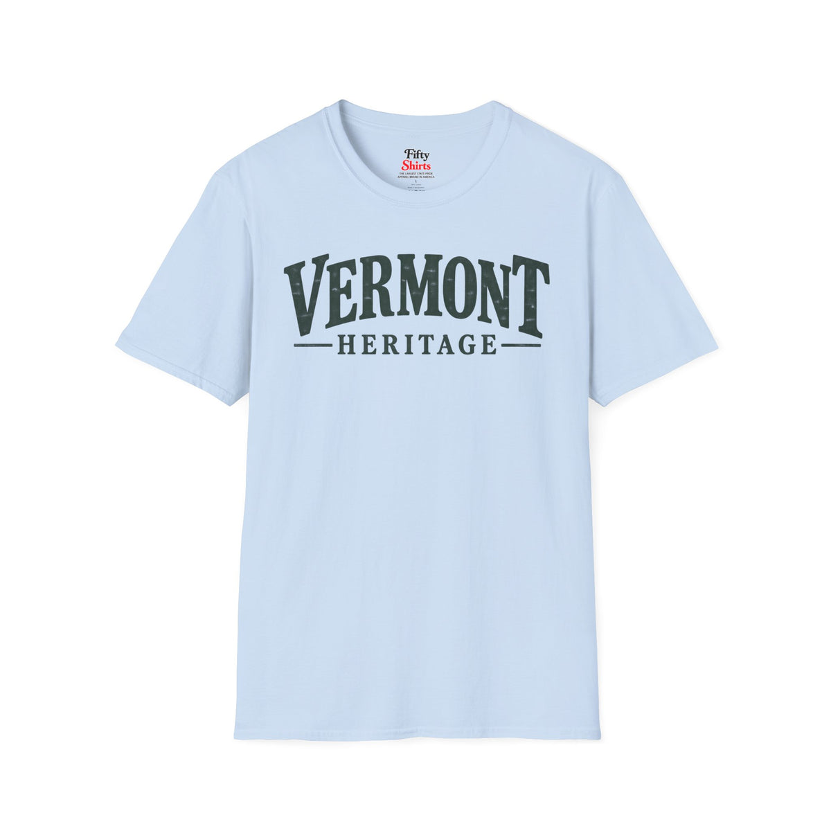 Vermont Heritage Unisex Softstyle T Shirt State Name Graphic Tee