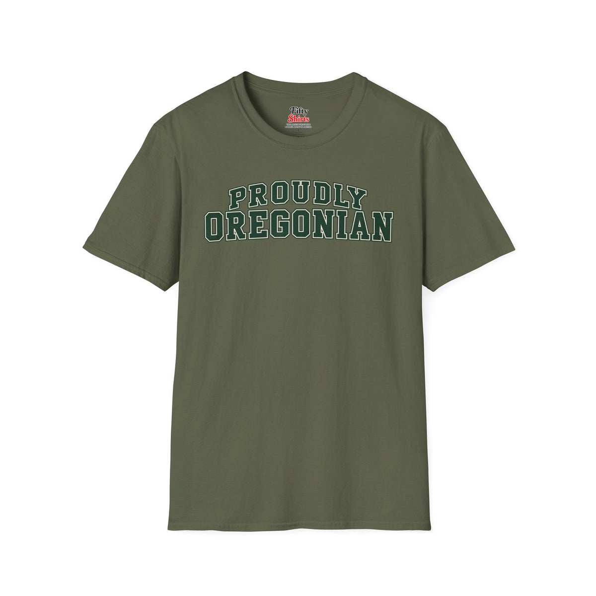 Proudly Oregonian Oregon Unisex Softstyle T Shirt State Name Graphic Tee