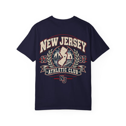 New Jersey Athletic Club Unisex Comfort Color 1717 Streetwear Graphic Tee